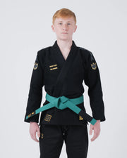 Kingz_Comp V6 Youth Jiu Jitsu Gi_Black_Kids_KZYK06_01