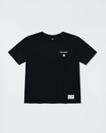 Kingz Respect Youth Tee - Front View - Respect Not Given Chest Graphic - Black Youth BJJ Training Tee