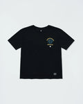 Kingz Submission Hunter Youth Tee - Front View - Panther Chest Graphic - Black Youth BJJ Training Tee