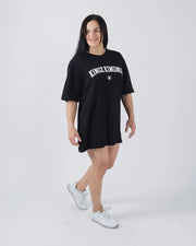 Kingz_Collegiate Tee_Black_Women_KZTS44_06