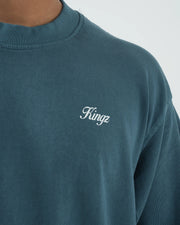 Kingz_Script Tee_Blue_Men_KZTS66_05
