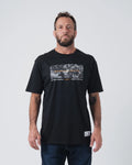 Kingz Confidence Tee - Front View - Confidence Has No Competition Leandro Lo LO7 World Champion Legend Front Graphic - Black BJJ