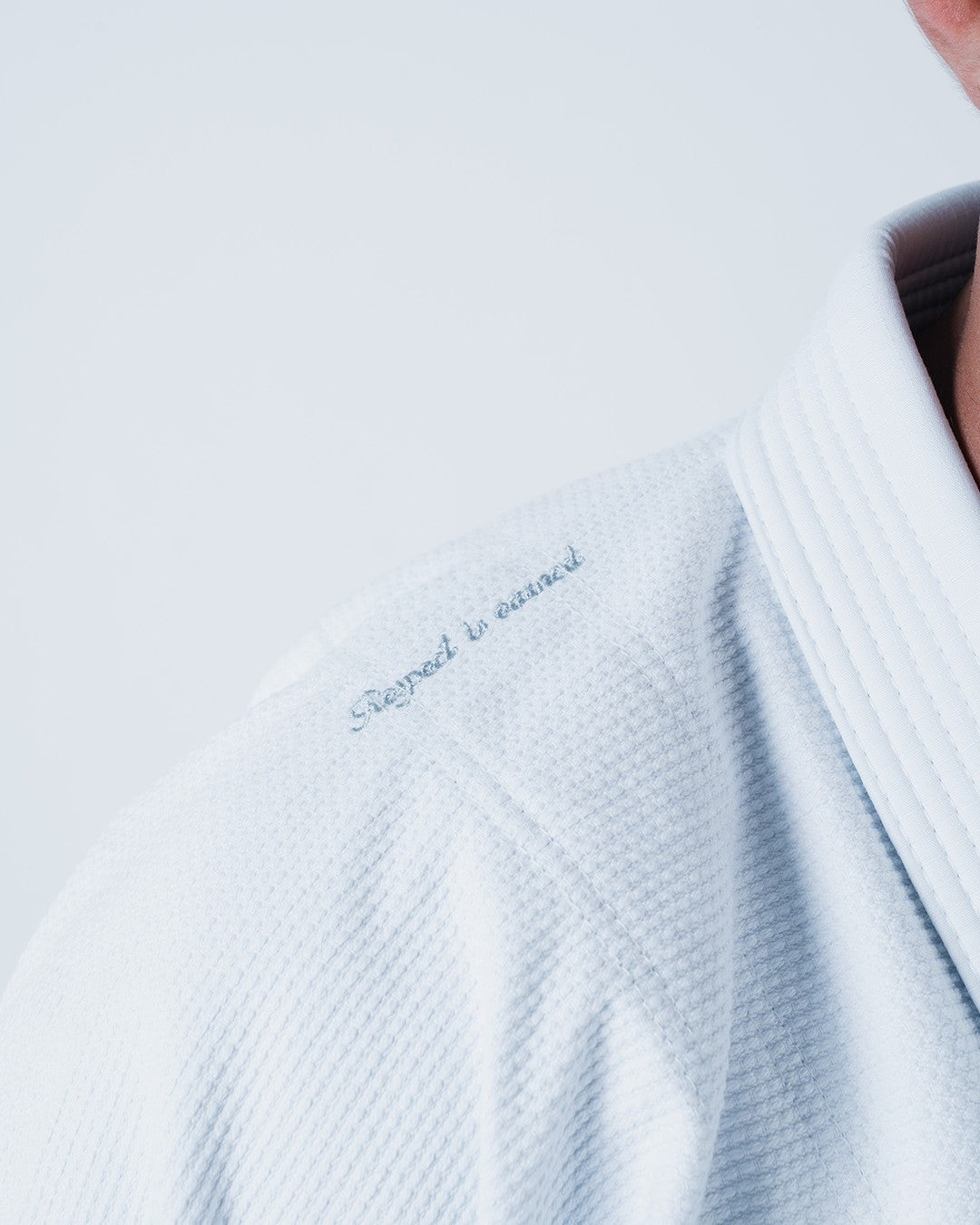 Kimono de Jiu-Jitsu Kingz Legends Never Die Respect - Blanc
