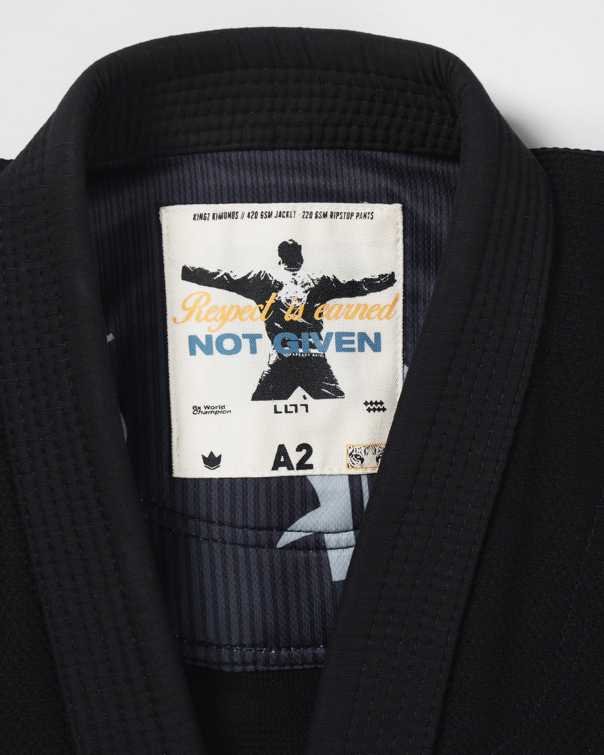 Kimono de Jiu-Jitsu Legends Never Die Respect pour jeunes - Noir
