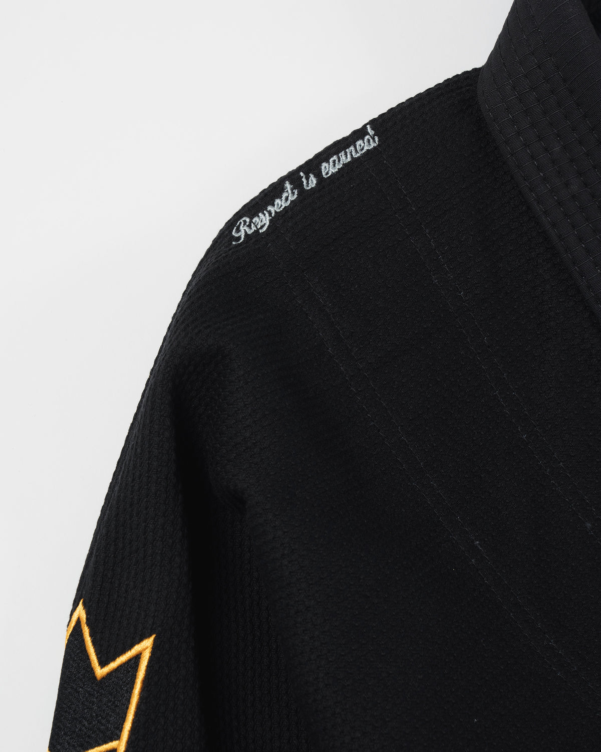 Kimono de Jiu-Jitsu Legends Never Die Respect pour jeunes - Noir
