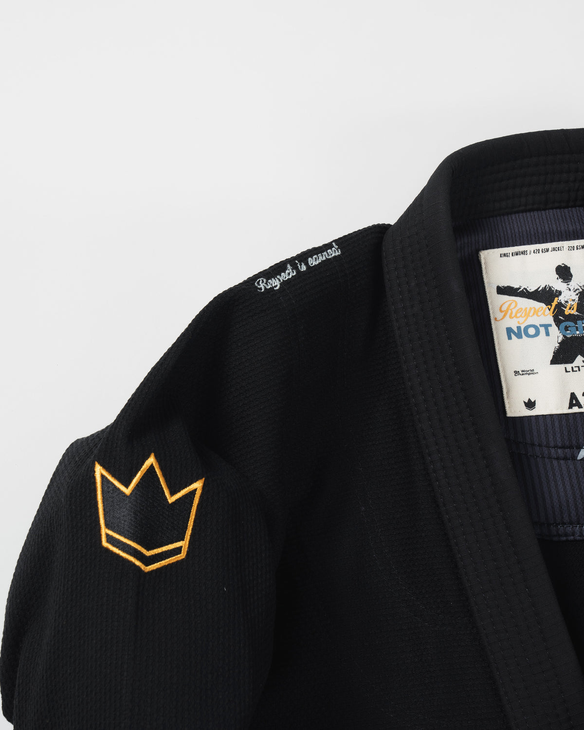 Kimono de Jiu-Jitsu Legends Never Die Respect pour jeunes - Noir