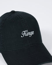 Kingz-Script Dad Hat - Black