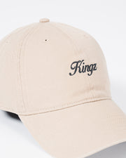 Kingz-Script Dad Hat - Khaki