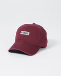 Slant Dad Hat - Maroon One Size Maroon from Kingz