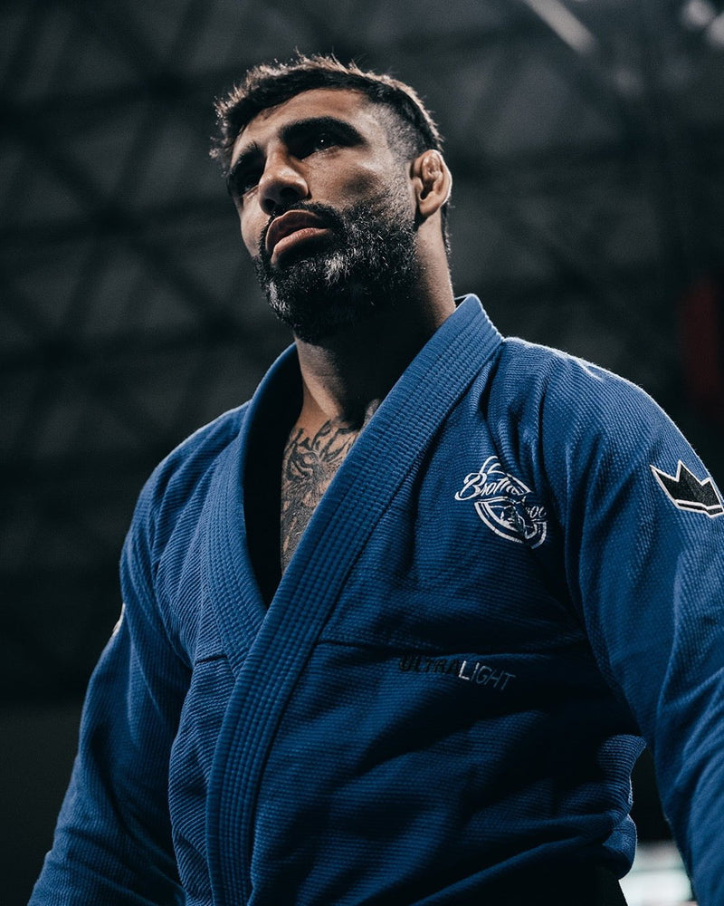 Leandro Lo in a navy Kingz gi