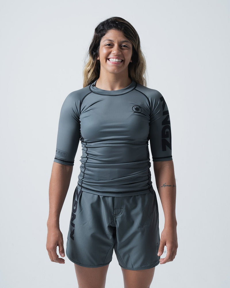 Kore V2 Short Sleeve Rashguard - Dark Gray Blue