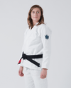 The ONE Women's Jiu Jitsu Gi - Smoke Blue Edition - White