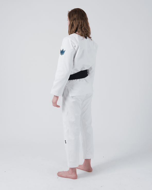 The ONE Women's Jiu Jitsu Gi - Smoke Blue Edition - White