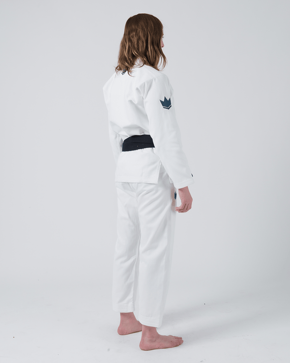 The ONE Women's Jiu Jitsu Gi - Smoke Blue Edition - White