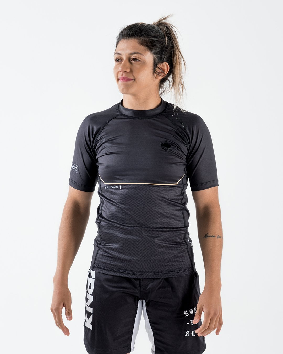 Kingz Relentless S/S BJJ Rash Guard Noir