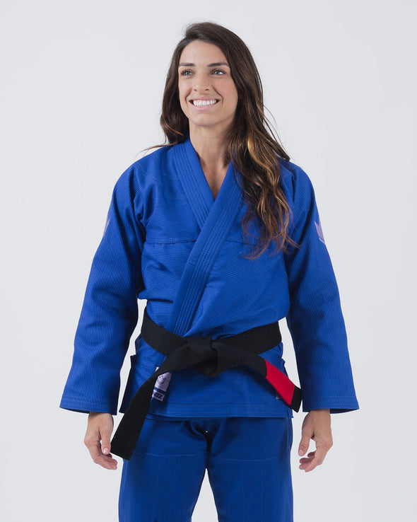 The ONE Womens Jiu Jitsu Gi - Bleu/Lavande - Ceinture blanche GRATUITE