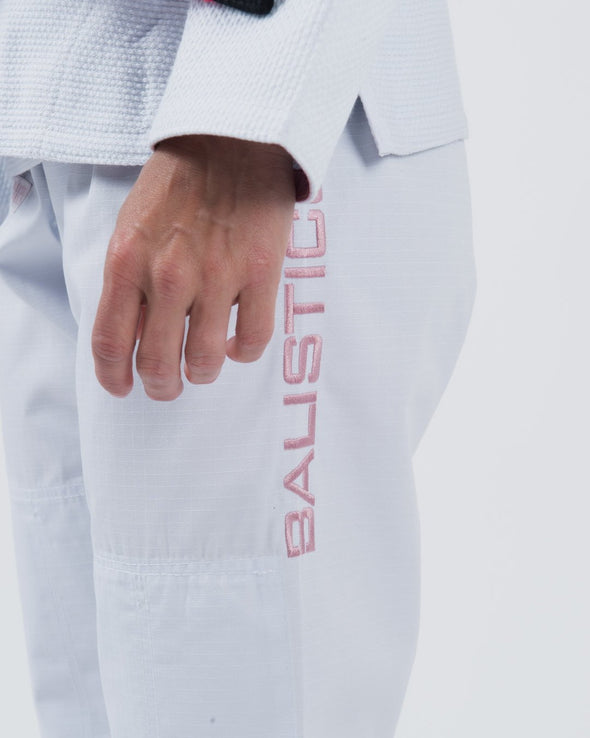 Balistico 3.0 Women's Jiu Jitsu Gi - RosÃ¨ Edition - White