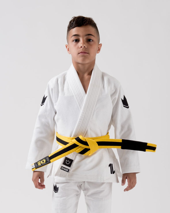 The ONE Kids Jiu Jitsu Gi - White - FREE White Belt