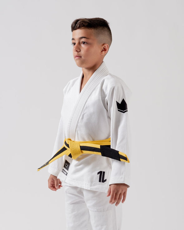 The ONE Kids Jiu Jitsu Gi - White - FREE White Belt