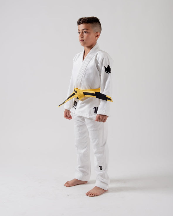 The ONE Kids Jiu Jitsu Gi - White - FREE White Belt