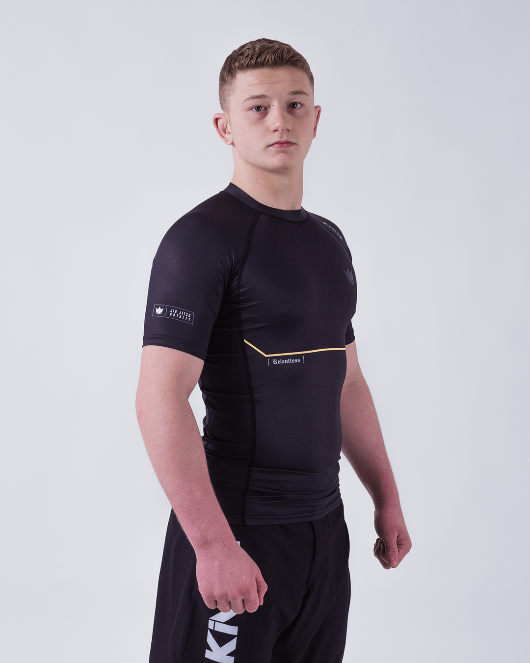 Kingz Relentless S/S BJJ Rash Guard Noir