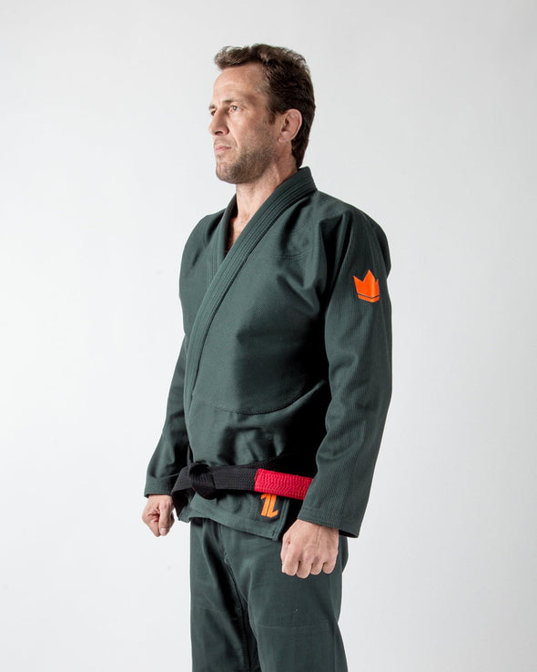 The ONE Jiu Jitsu Gi - Forest Green - FREE White Belt
