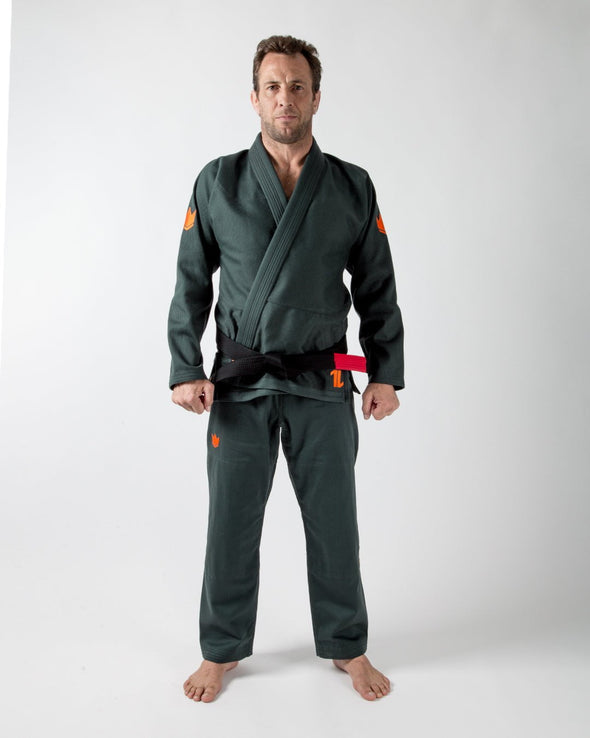 The ONE Jiu Jitsu Gi - Forest Green - FREE White Belt