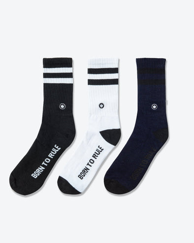 Born To Rule Socks - 3 Pack